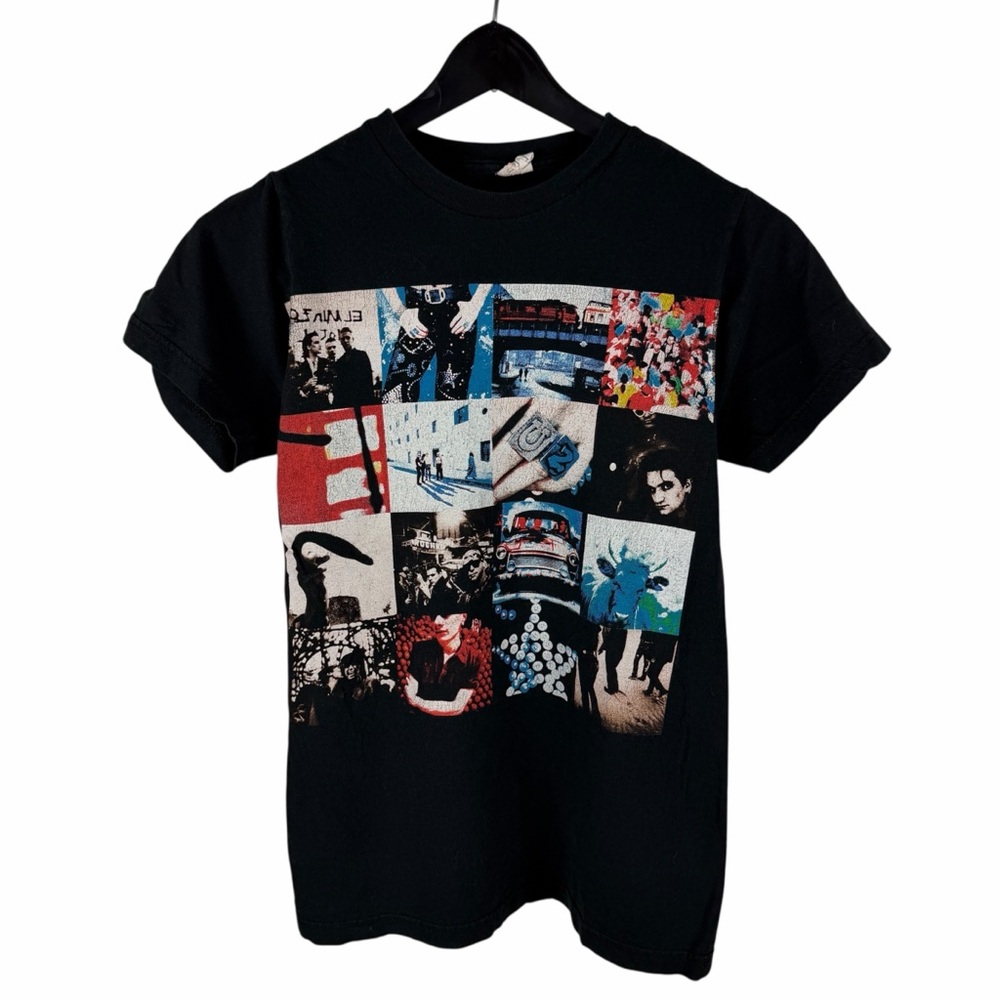 Mens 2011 Bay Island U2 Box Logo Rock Band Music Graphic Shirt Size S